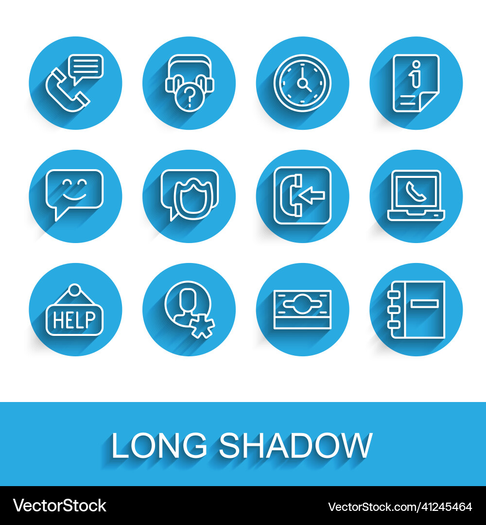 Set line signboard with text help elected Set line signboard with text help elected Vector Image