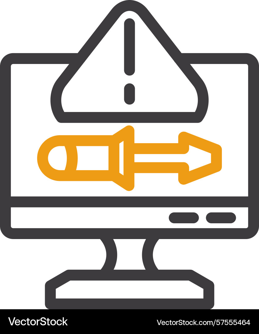 Troubleshoot two color icon Vector Image