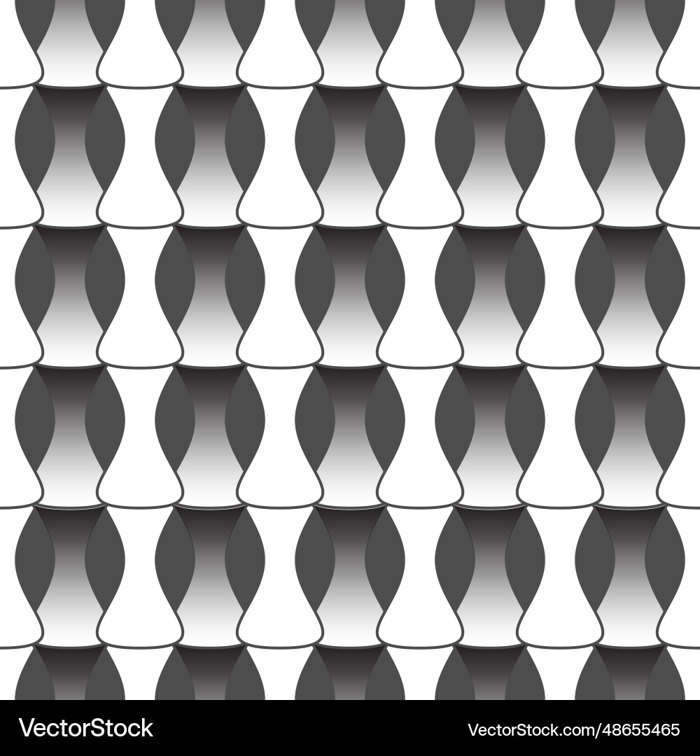 3d seamless pattern three-dimensional composition Vector Image