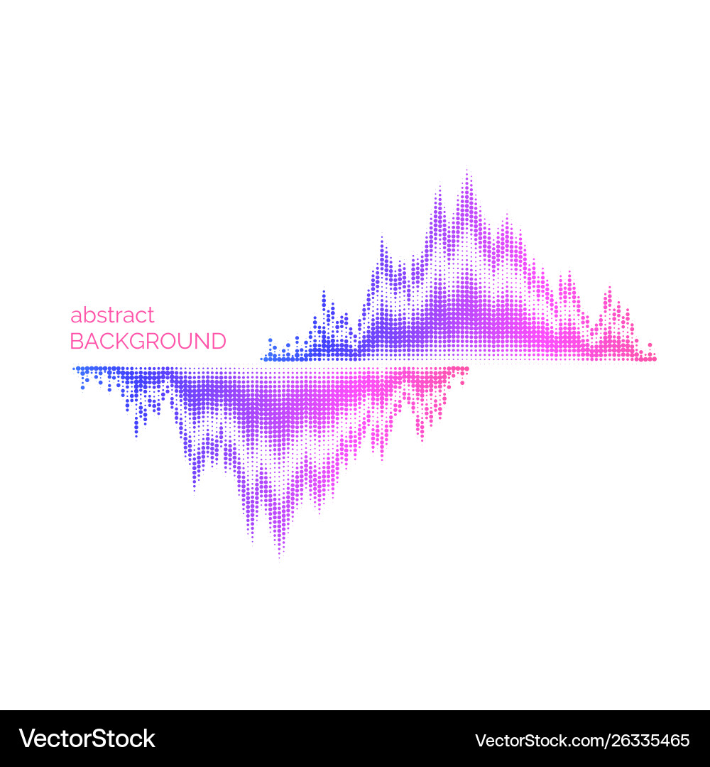 Abstract element with dynamic particles vector image