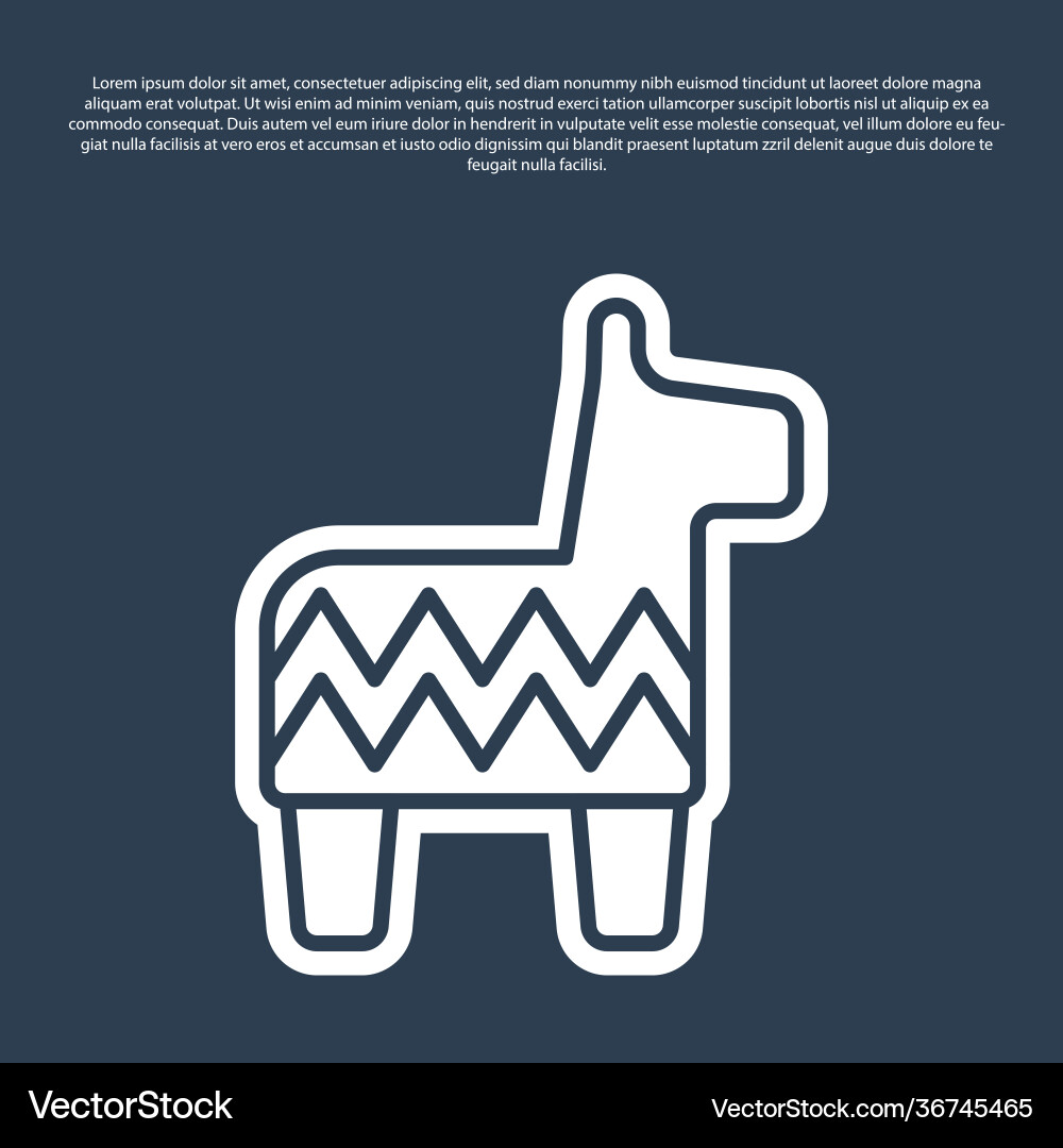 Blaue Linie Pinata-Symbol isoliert auf Hintergrund Blaue Linie Pinata-Symbol isoliert auf Hintergrund vektorbild