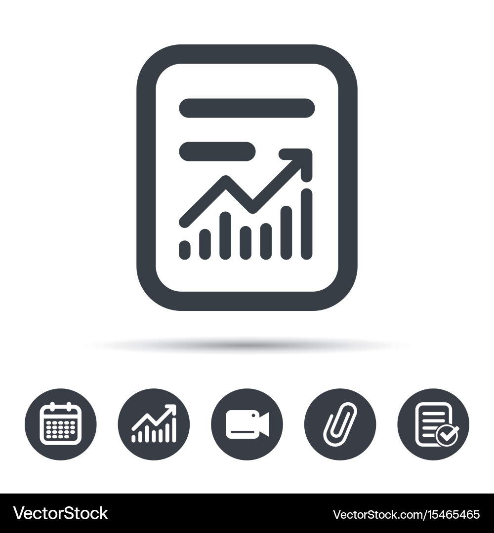 Data Report Icon - Statistics Vector Image