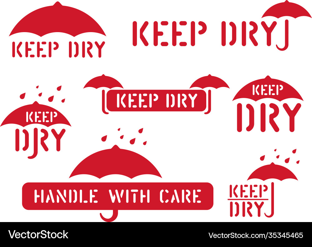 Fragile this way up handle with care box signs Fragile this way up handle with care box signs vector image