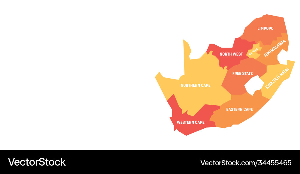 Südafrika - Karten Provinzen Südafrika - Karten Provinzen vektorbild