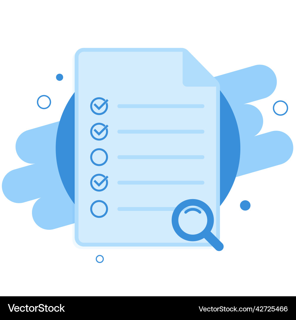 Checklist clipboard with check marks tick icons Vector Image