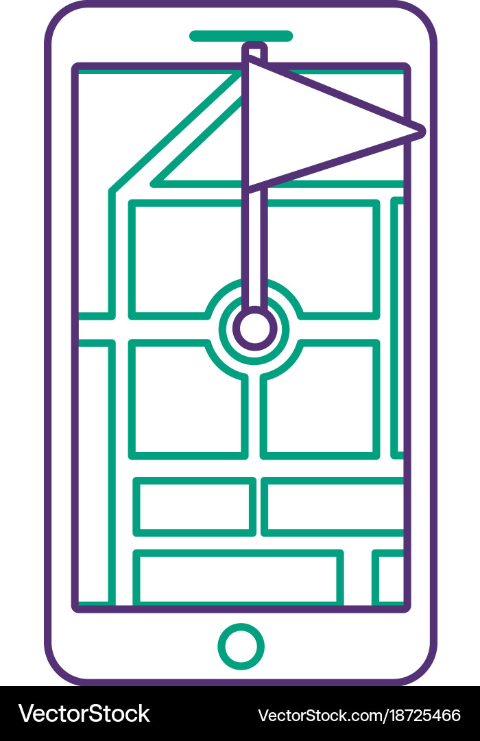Gps navigation pointer map flag location Vector Image