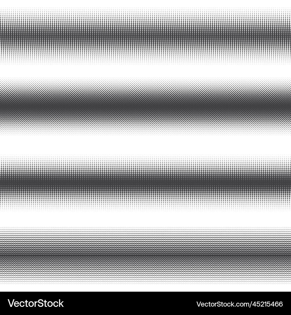 Halftone Stroke Patterns vector image