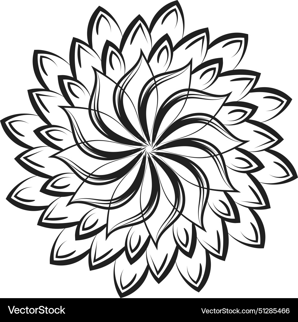 Hand gezeichnete florale Zeichnung Hand gezeichnete florale Zeichnung vektorbild