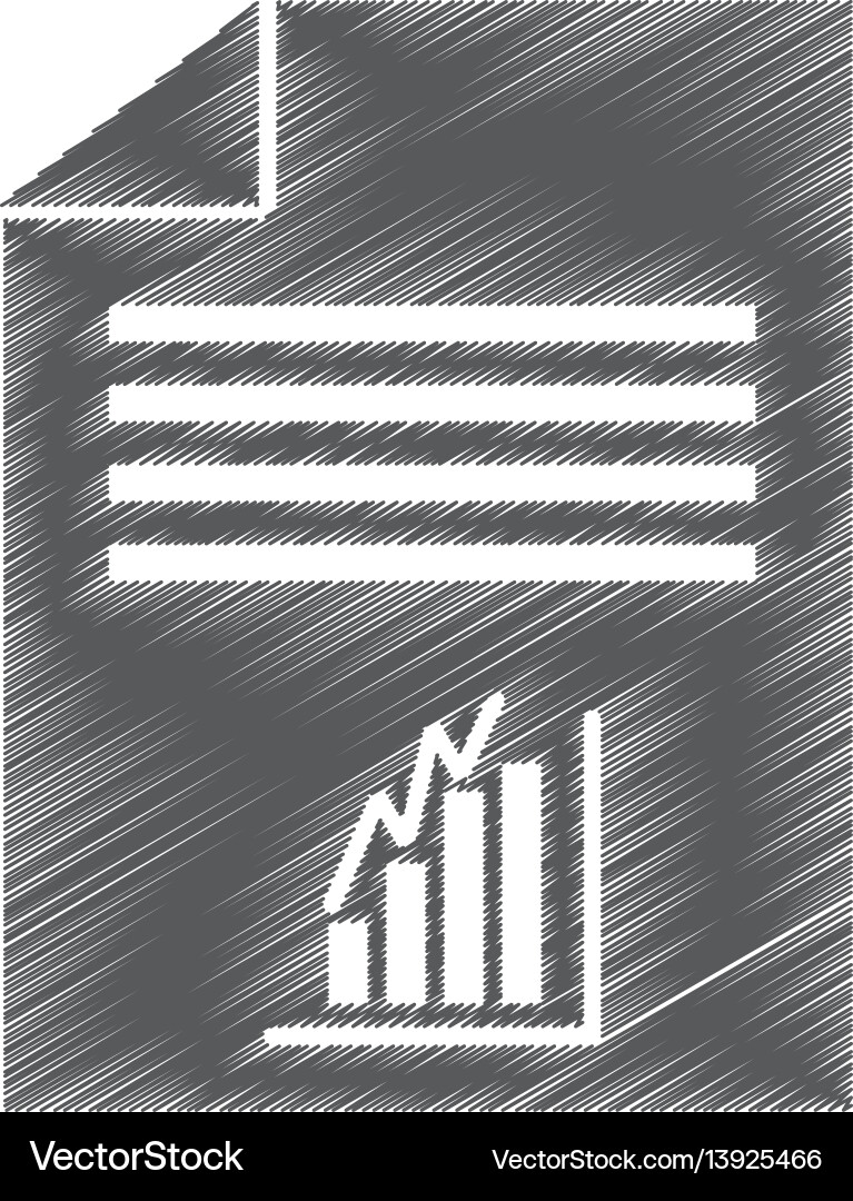 Paper document with statistics Paper document with statistics Vector Image