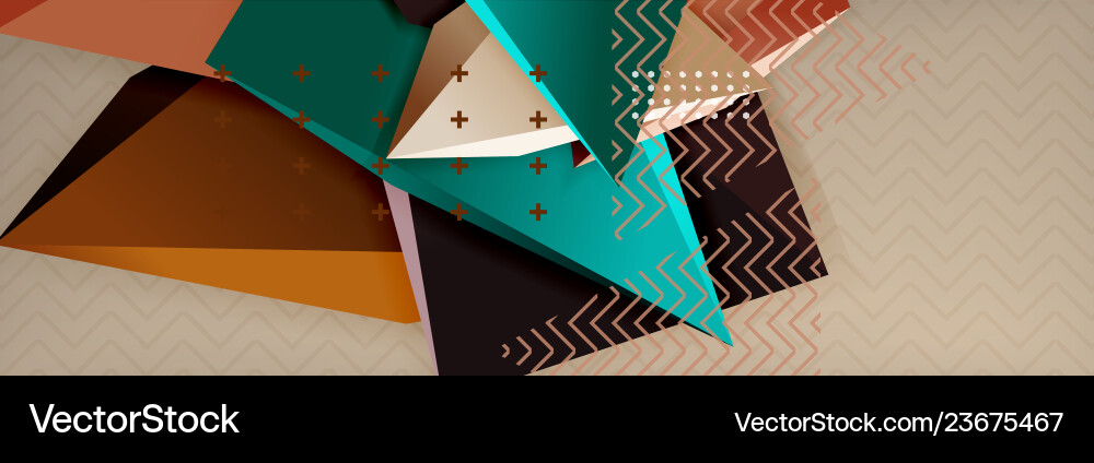 3d triangular shapes abstract background 3d triangular shapes abstract background Vector Image
