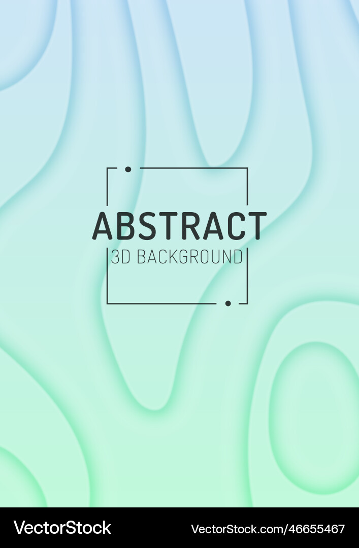 Abstract light gradient background with 3d lines Vector Image