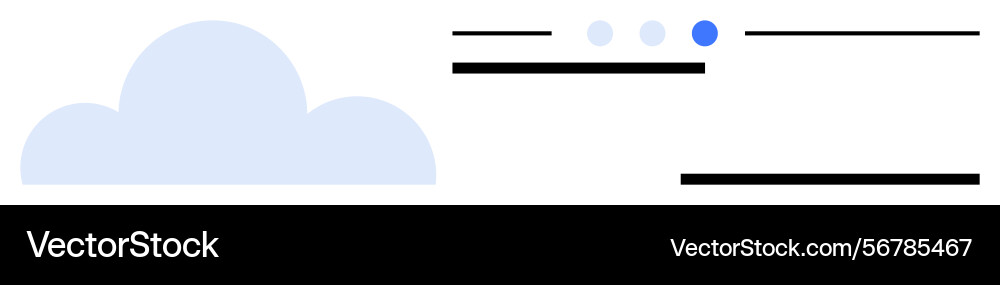 Cloud storage and data interface with navigation Cloud storage and data interface with navigation vector image