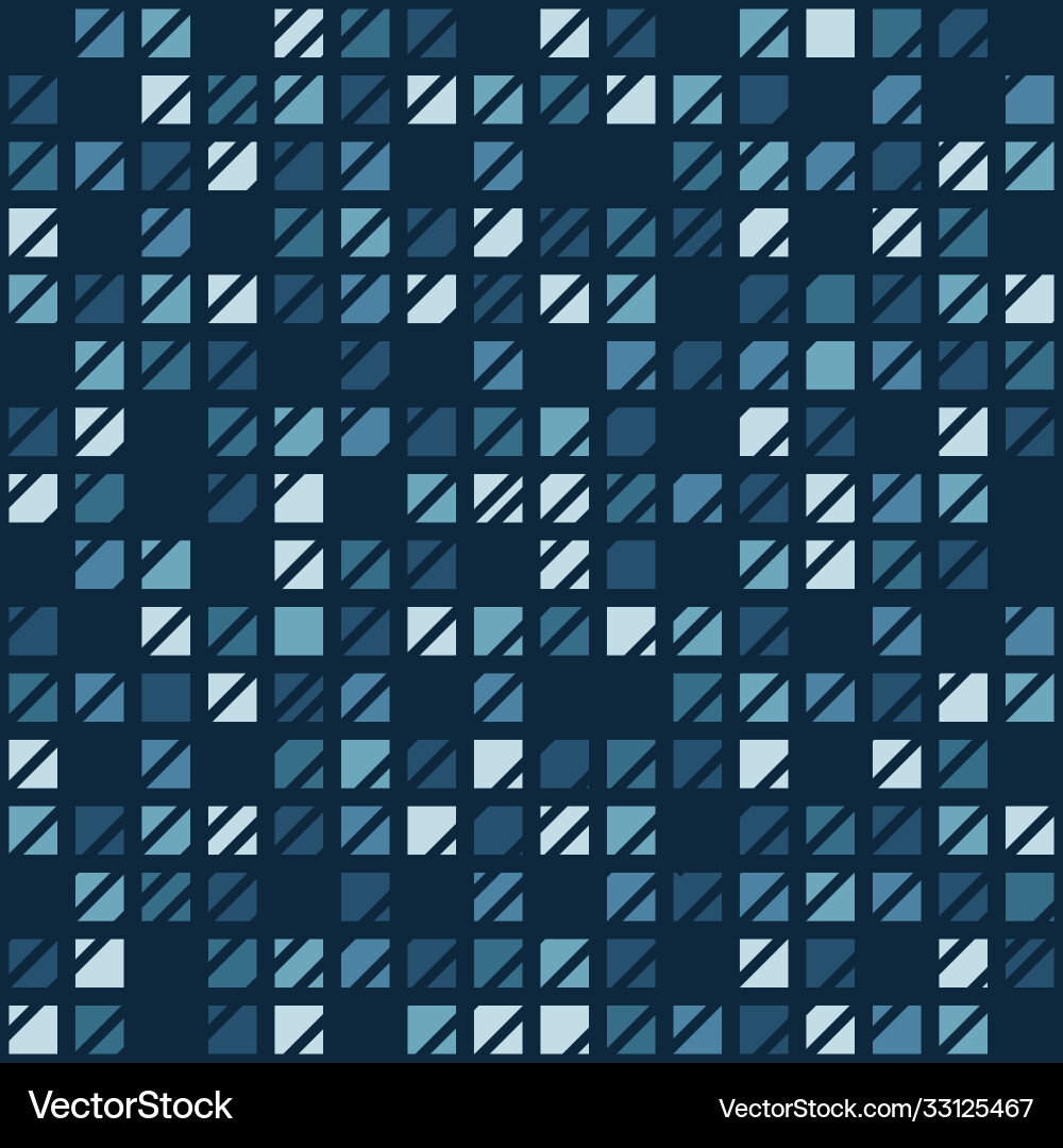 Geometric seamless repeating pattern squaers Vector Image