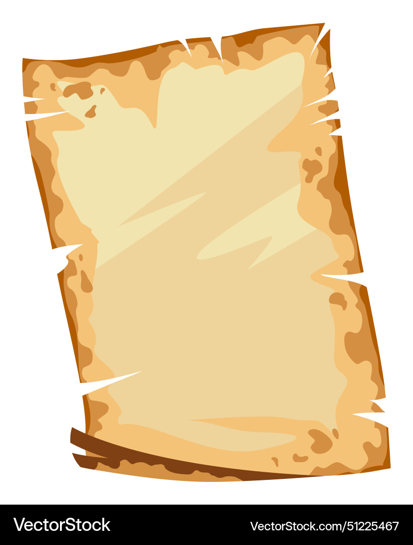 Medieval blank scroll ancient papyrus roll Medieval blank scroll ancient papyrus roll vector image