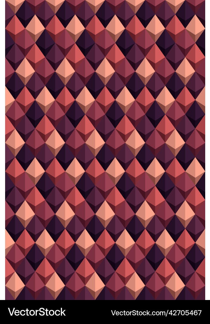 Rhombus pattern on colorful gradient background Vector Image