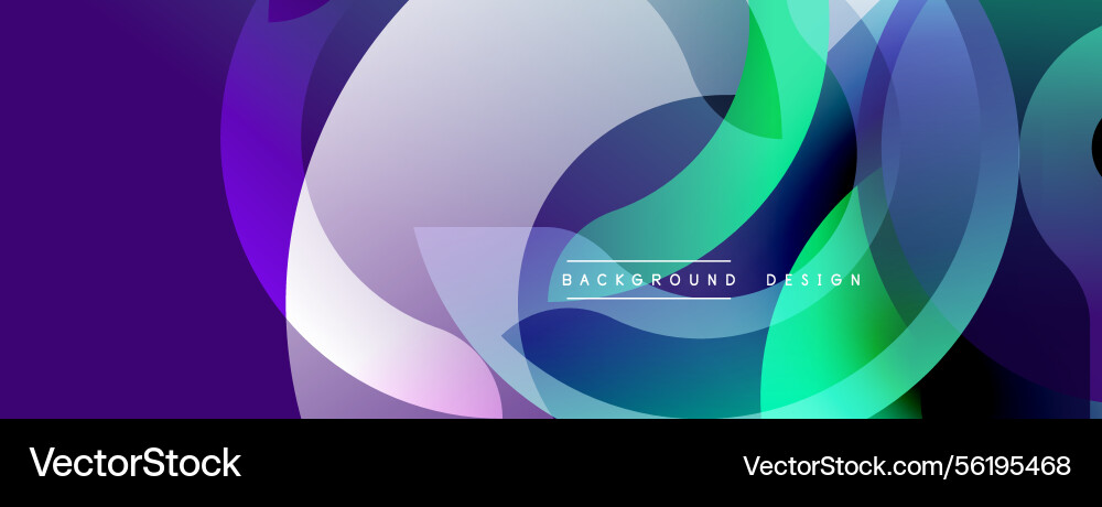 Abstract design features overlapping translucent Abstract design features overlapping translucent vector image