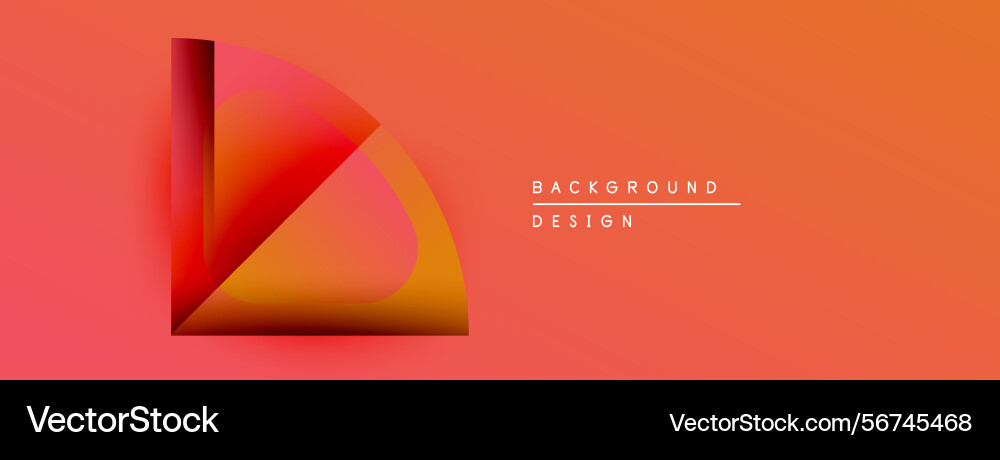 Abstract gradient design orange red hues create Vector Image