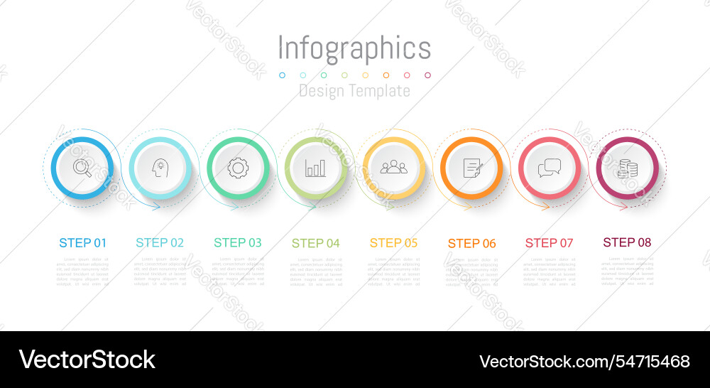 Infographic Data Elements vector image