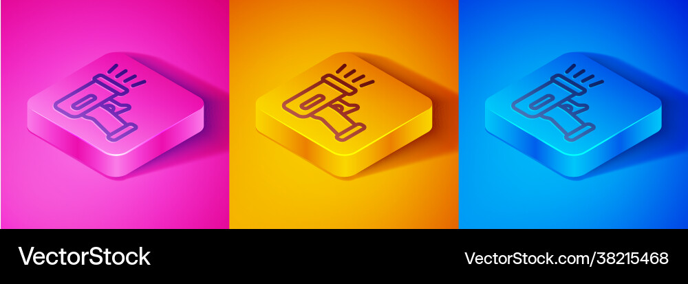 Isometric line scanner scanning bar code icon Isometric line scanner scanning bar code icon Vector Image