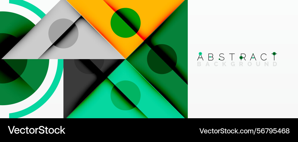 Modern geometric design overlapping shapes create Vector Image