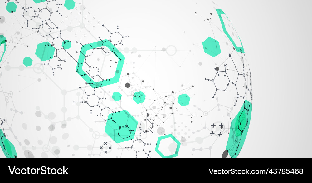 Modern Science Abstract Background Vector Image