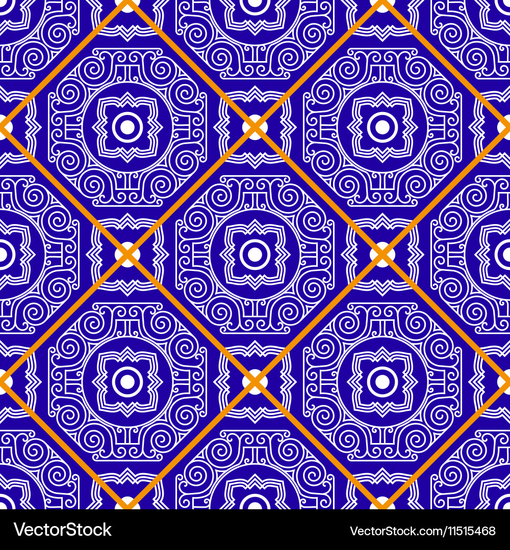 Seamless pattern from tiles vector image