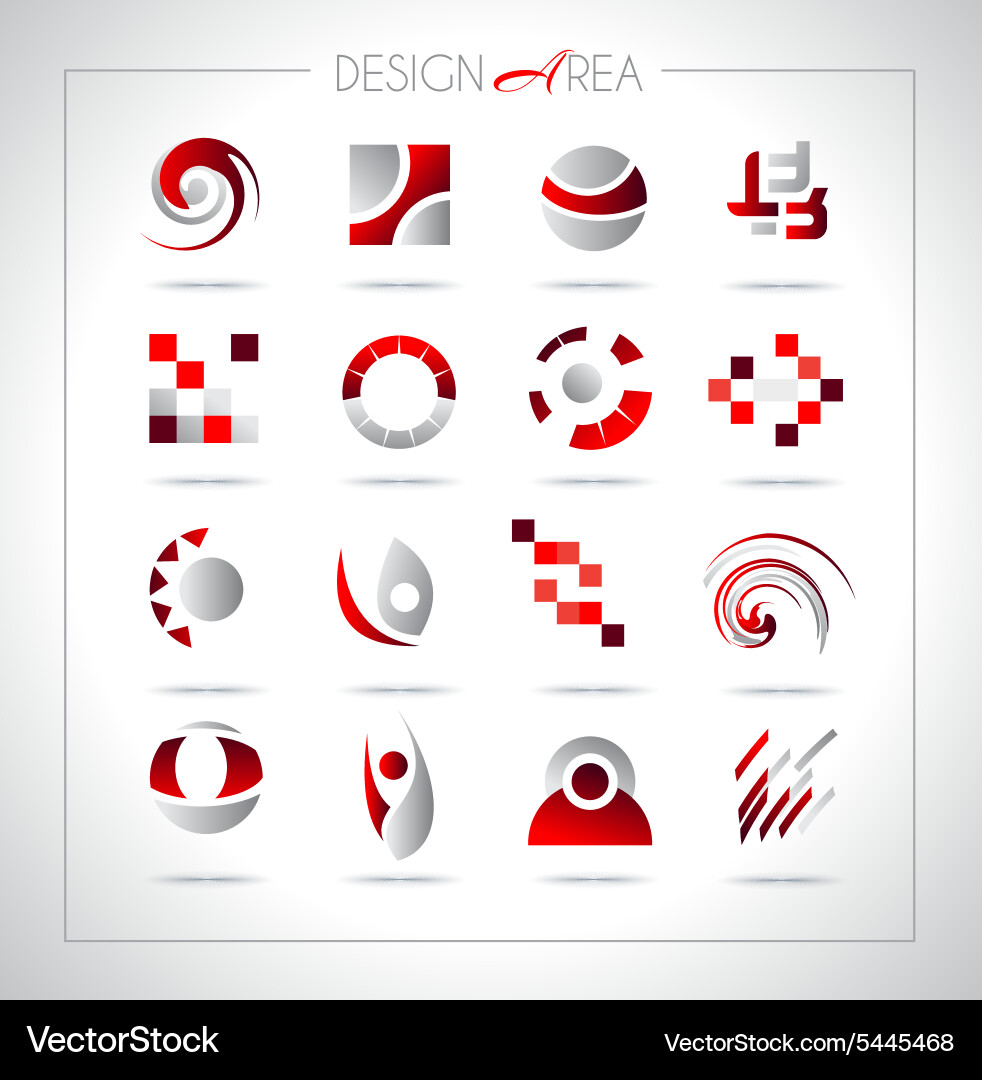 Set of design elements for your project vector image