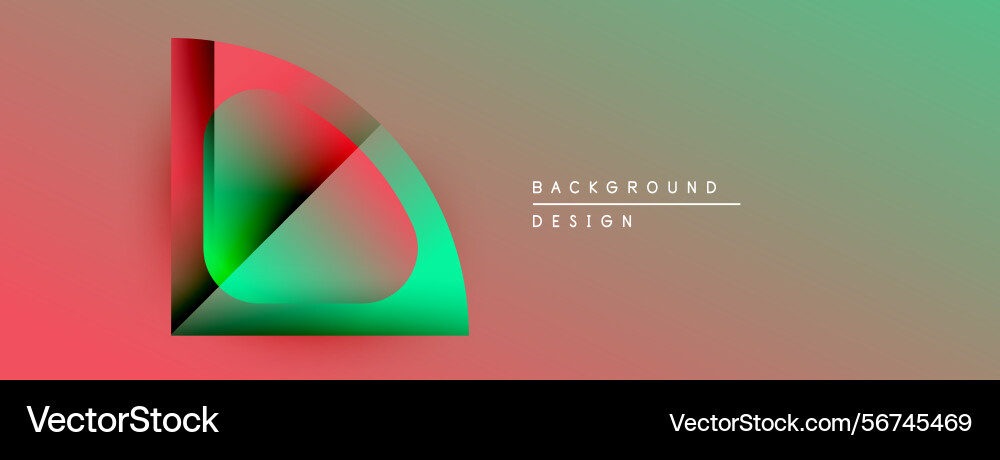 Abstract gradient design features overlapping Abstract gradient design features overlapping Vector Image
