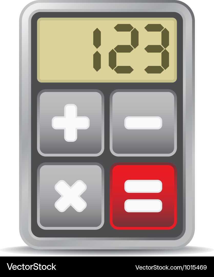 Calculator application icon vector image
