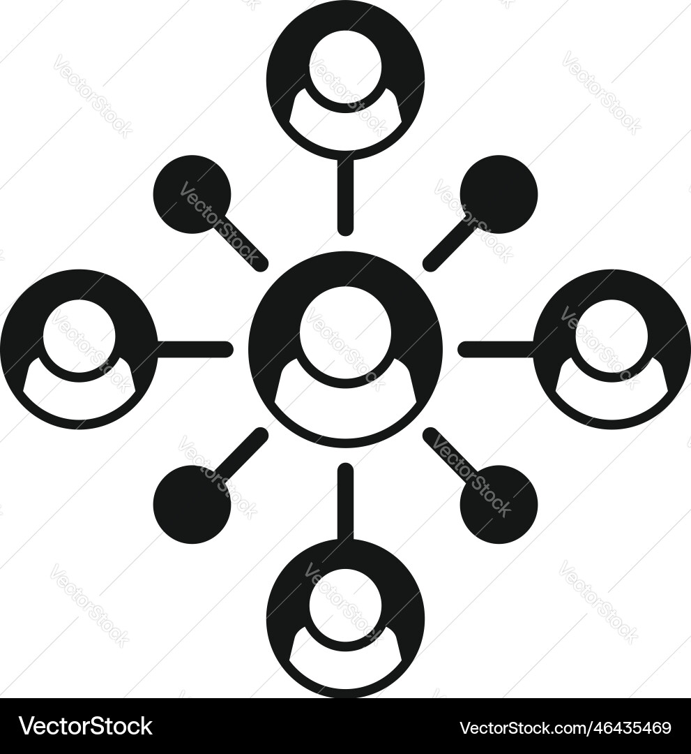 Crypto network icon simple block chain Crypto network icon simple block chain vector image