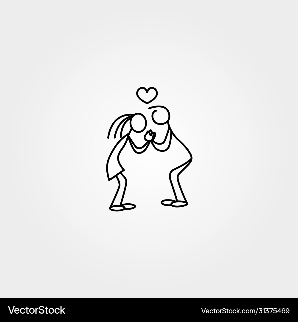Cute Couple Sketch Icons – Royalty-Free Vector | VectorStock, image size:1000x1080