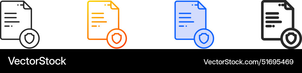 Document iconthin linear gradient blue stroke Document iconthin linear gradient blue stroke vector image