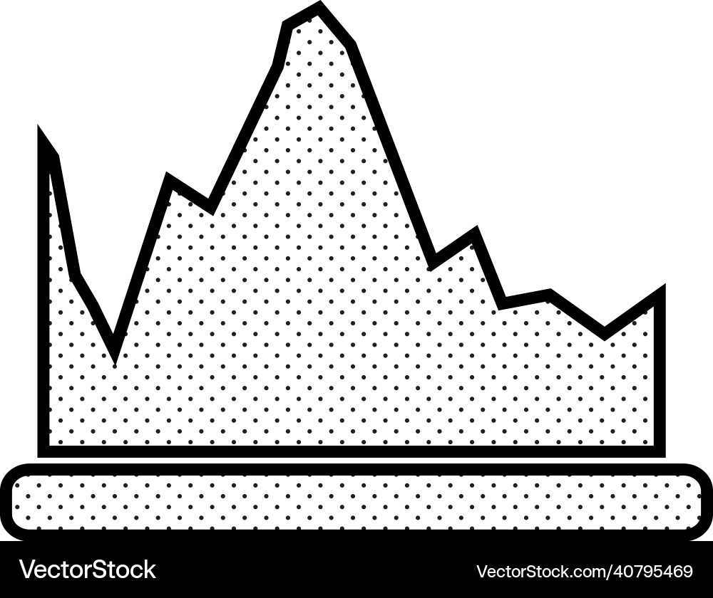 Graph chart icon sign design Graph chart icon sign design Vector Image