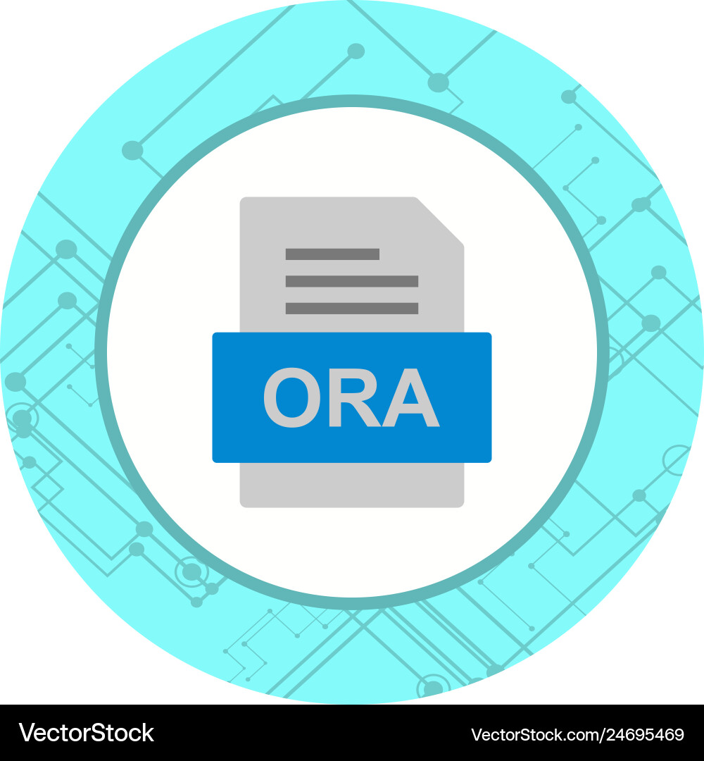 Ora file document icon Vector Image