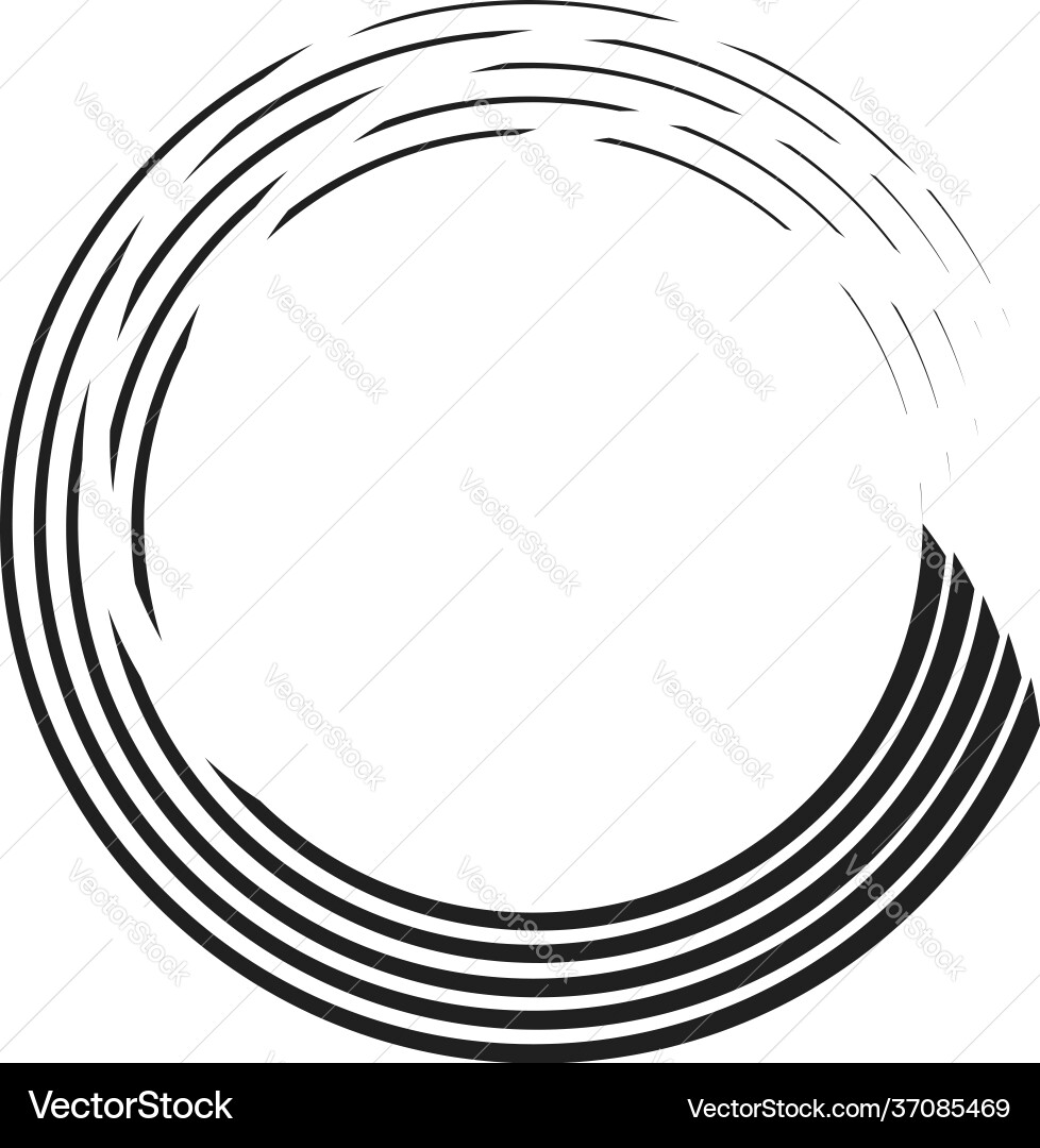 Radial abstract geometric circle design element Radial abstract geometric circle design element Vector Image