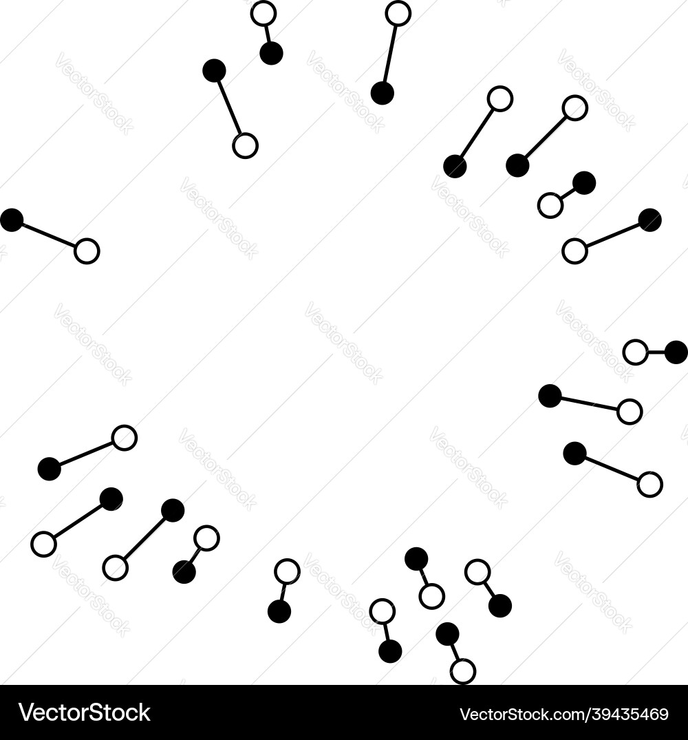 Radial radiating lines with nodes nodal points Radial radiating lines with nodes nodal points Vector Image