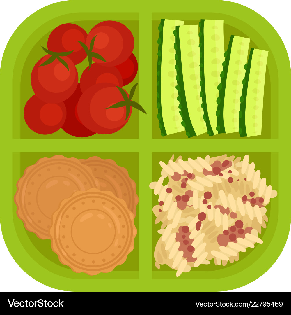 Slices of cucumber red tomatoes cookies Slices of cucumber red tomatoes cookies Vector Image