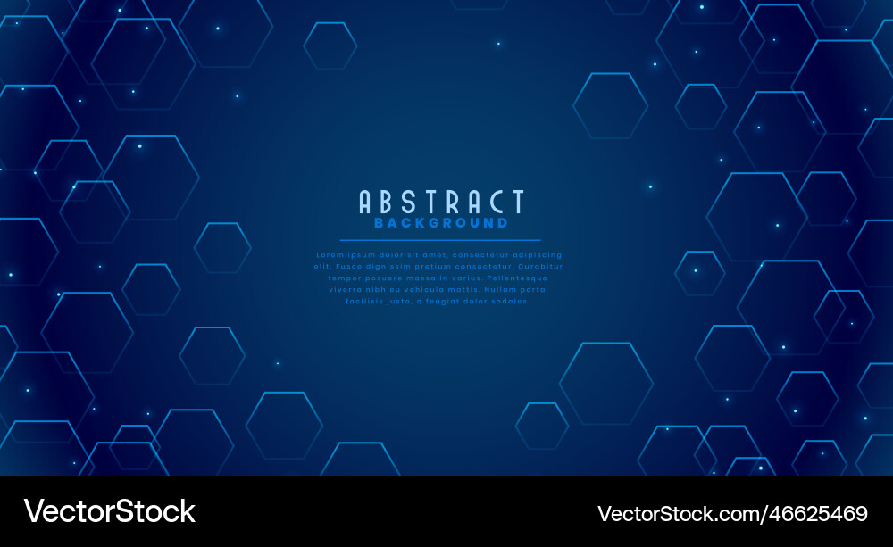Technology background with hexagon shapes Vector Image