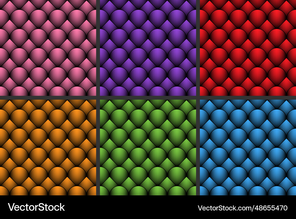3d seamless pattern a three-dimensional Vector Image