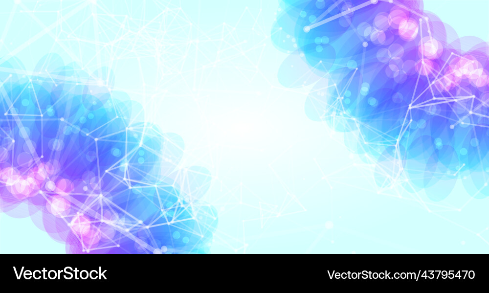 Colorful geometric background with plexus effect Colorful geometric background with plexus effect vector image