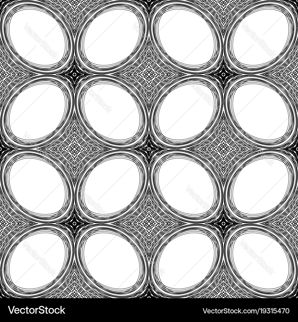 Design seamless monochrome ellipse pattern Vector Image