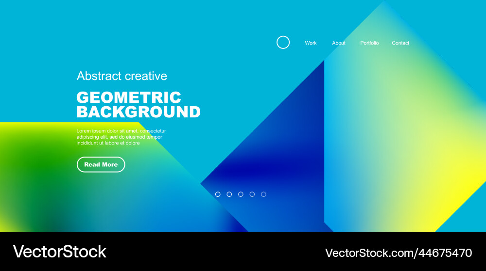 Fluid gradient geometric triangles abstract Vector Image
