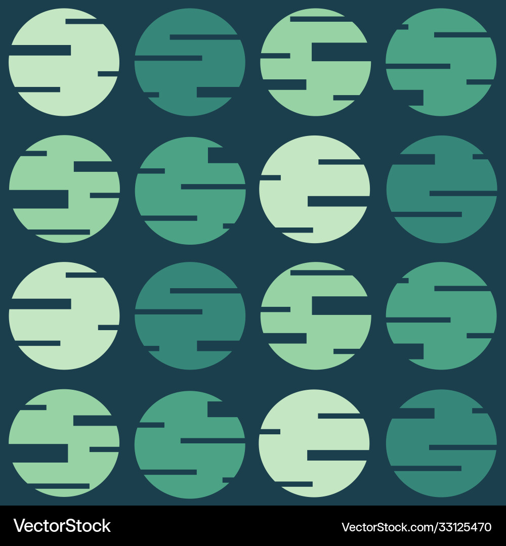 Geometric seamless repeating pattern circles Vector Image