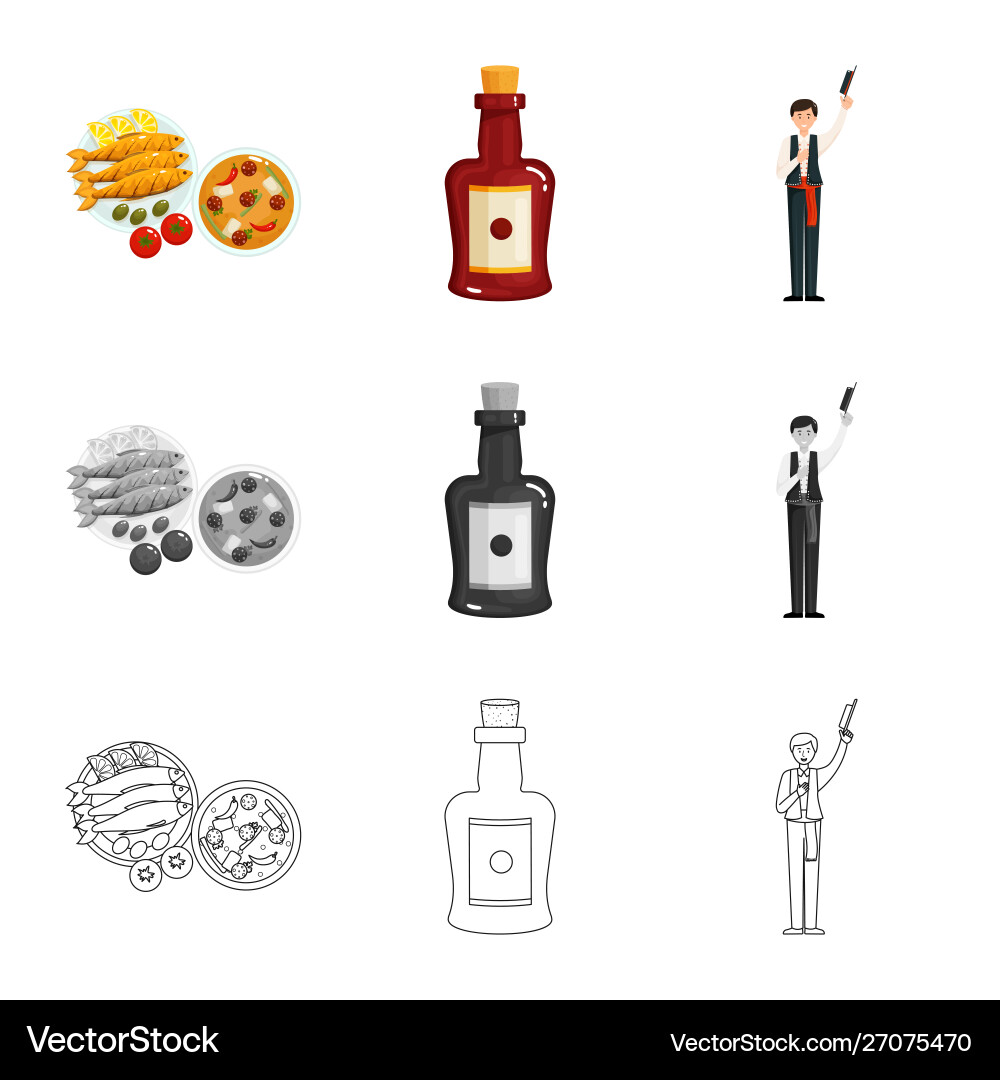 Isolated object and historic sign collection Vector Image