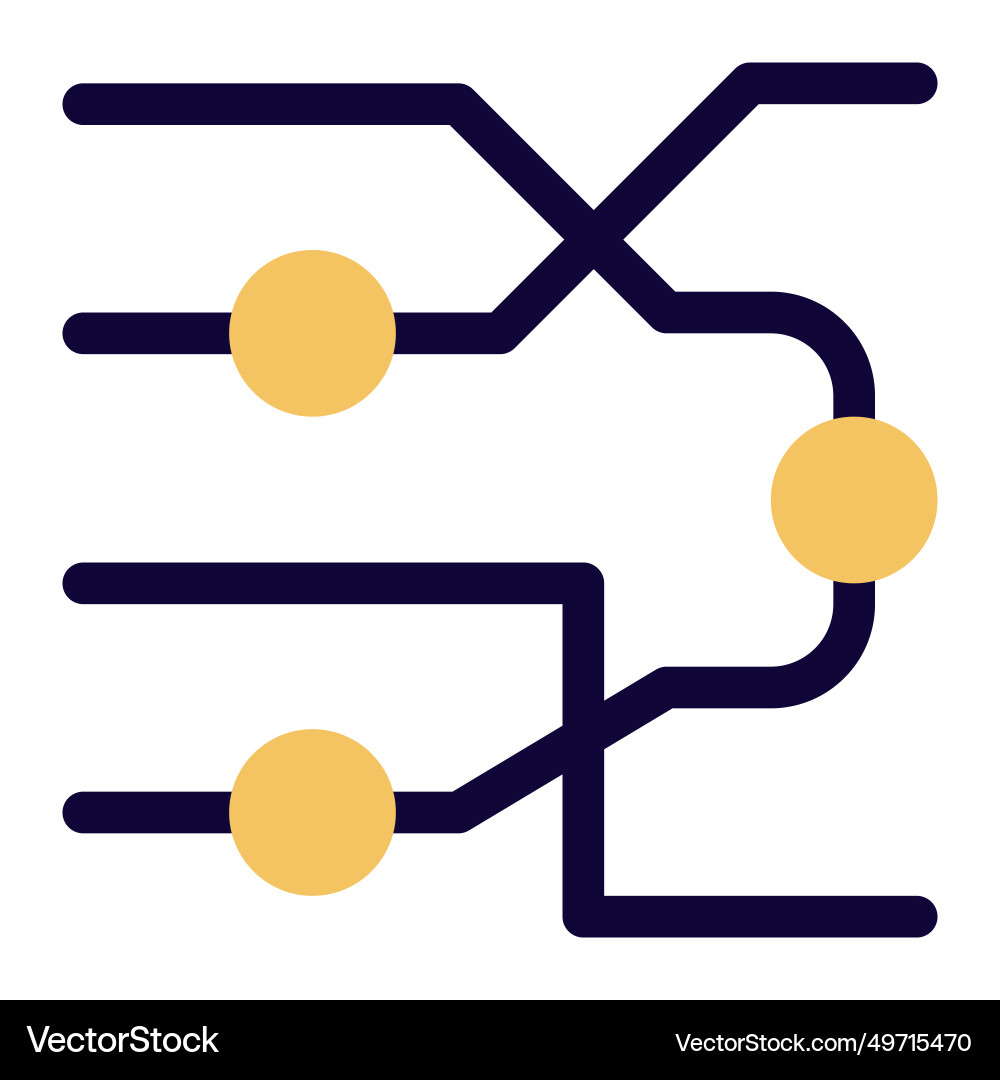 Map showing routes of train system Vector Image