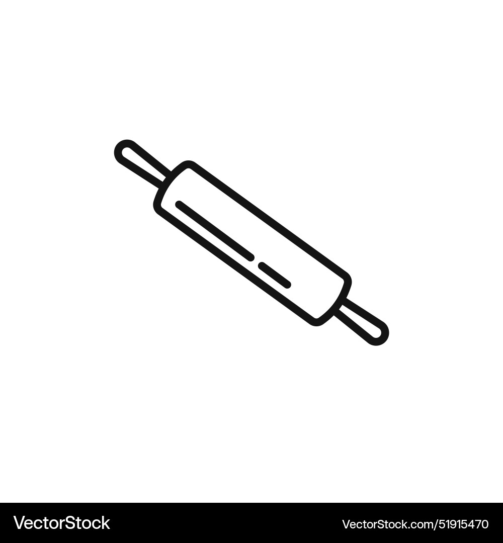 Rolling pin icon set collection for web Vector Image