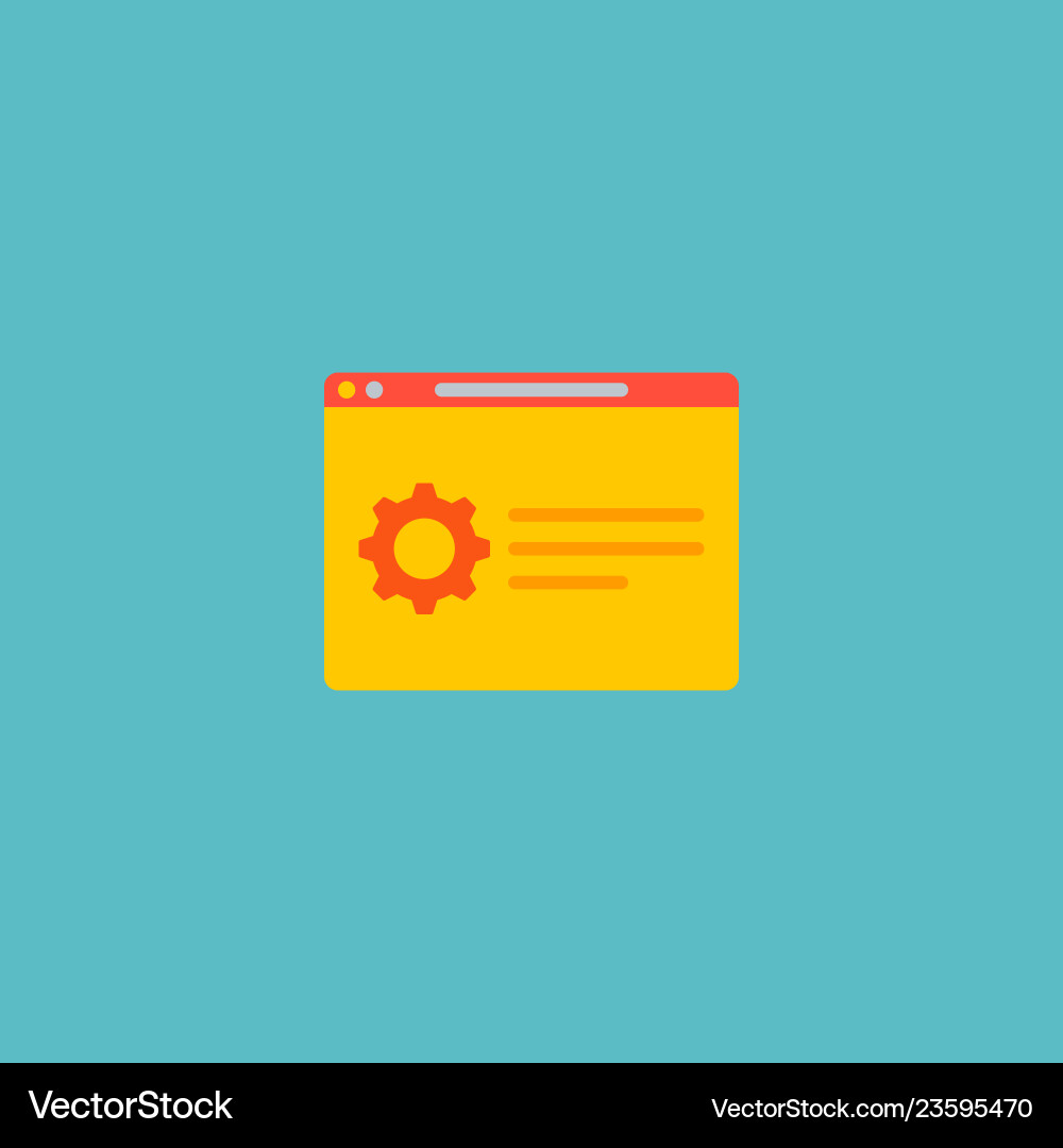 Support page icon flat element Support page icon flat element Vector Image