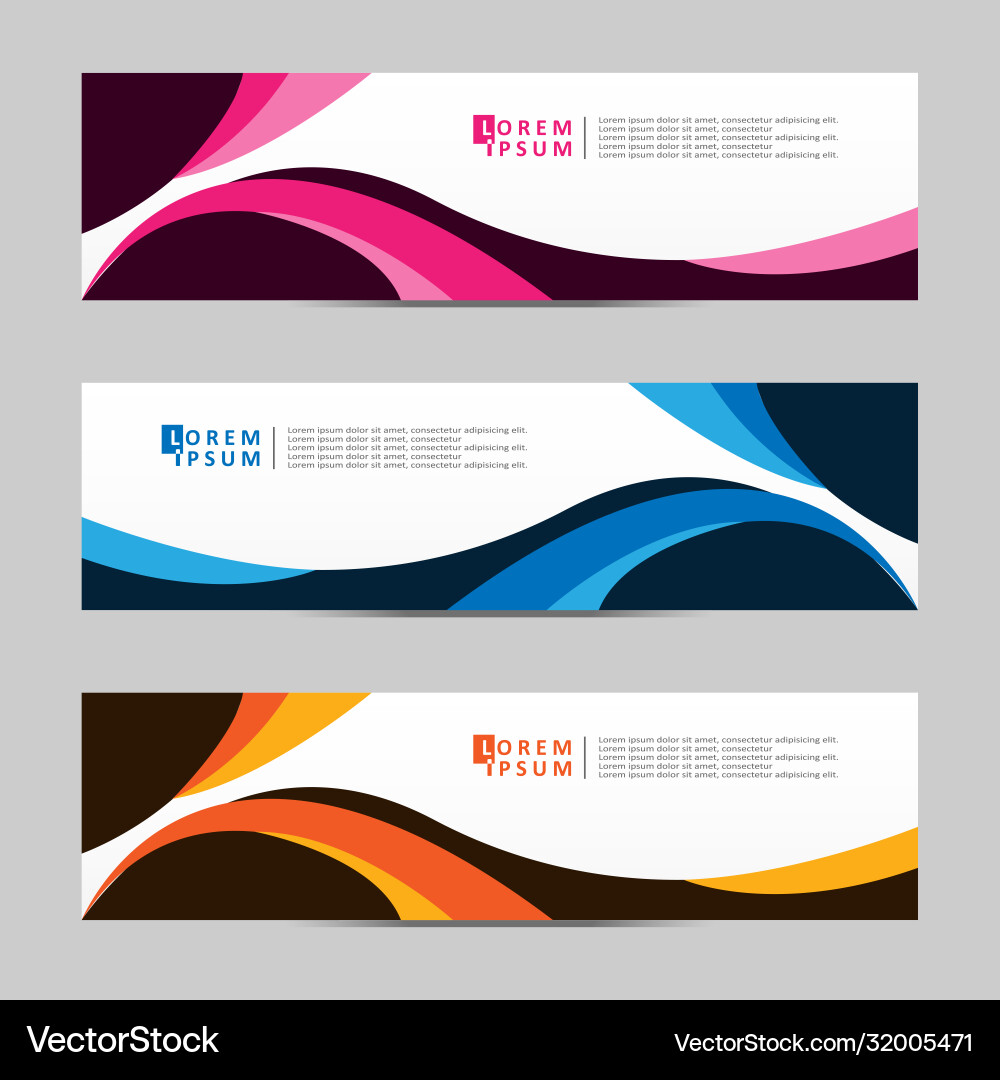 Abstract design banner web template Abstract design banner web template Vector Image