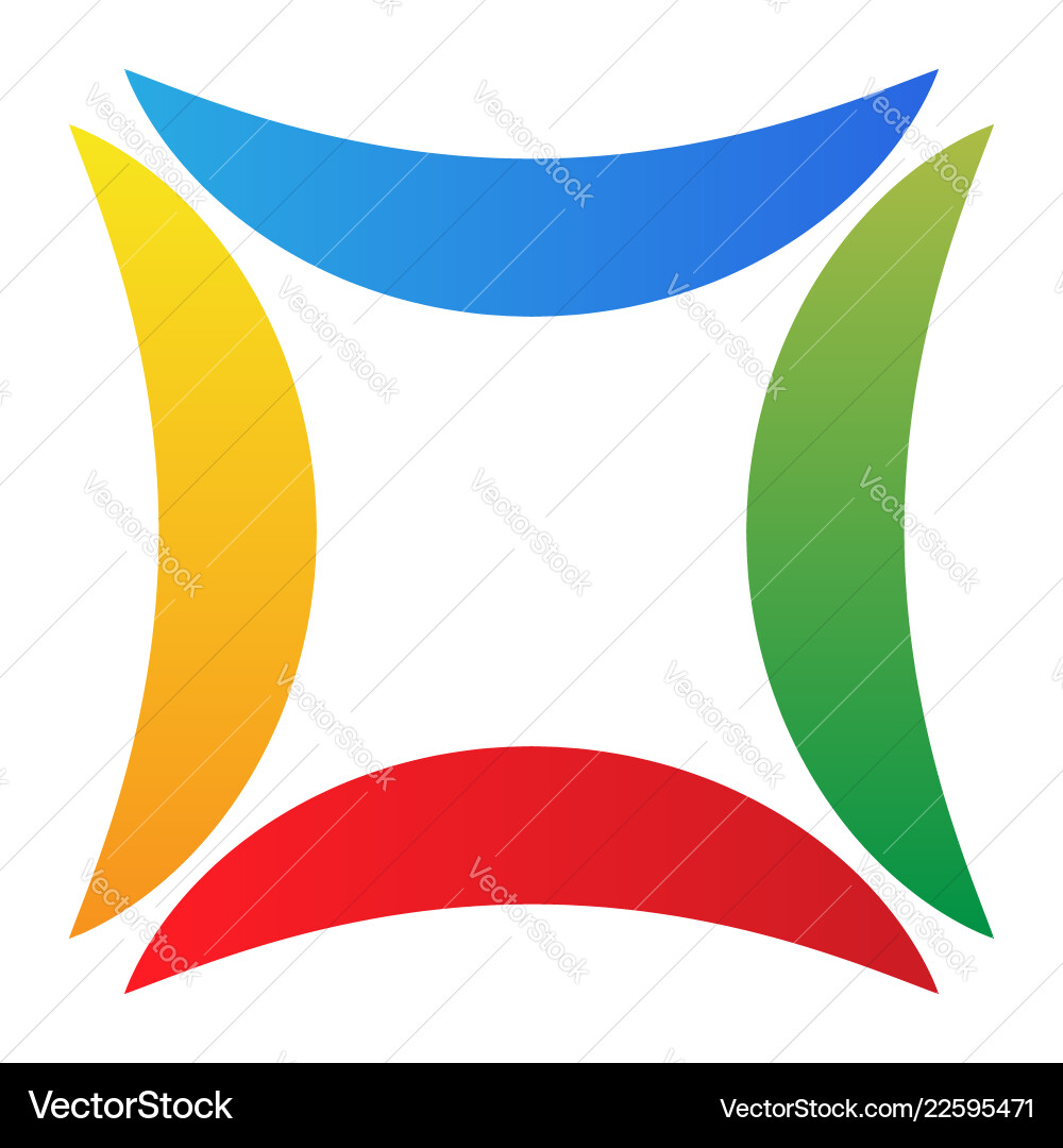 Abstract geometric icon design elements isolated Vector Image