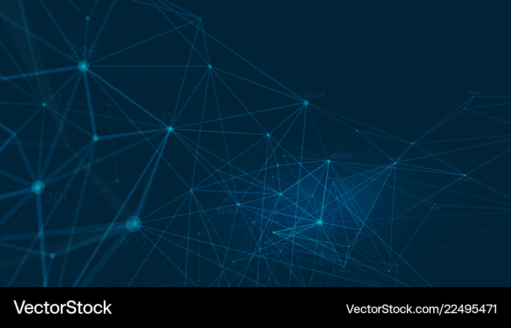 Abstract Network Background Vector Image